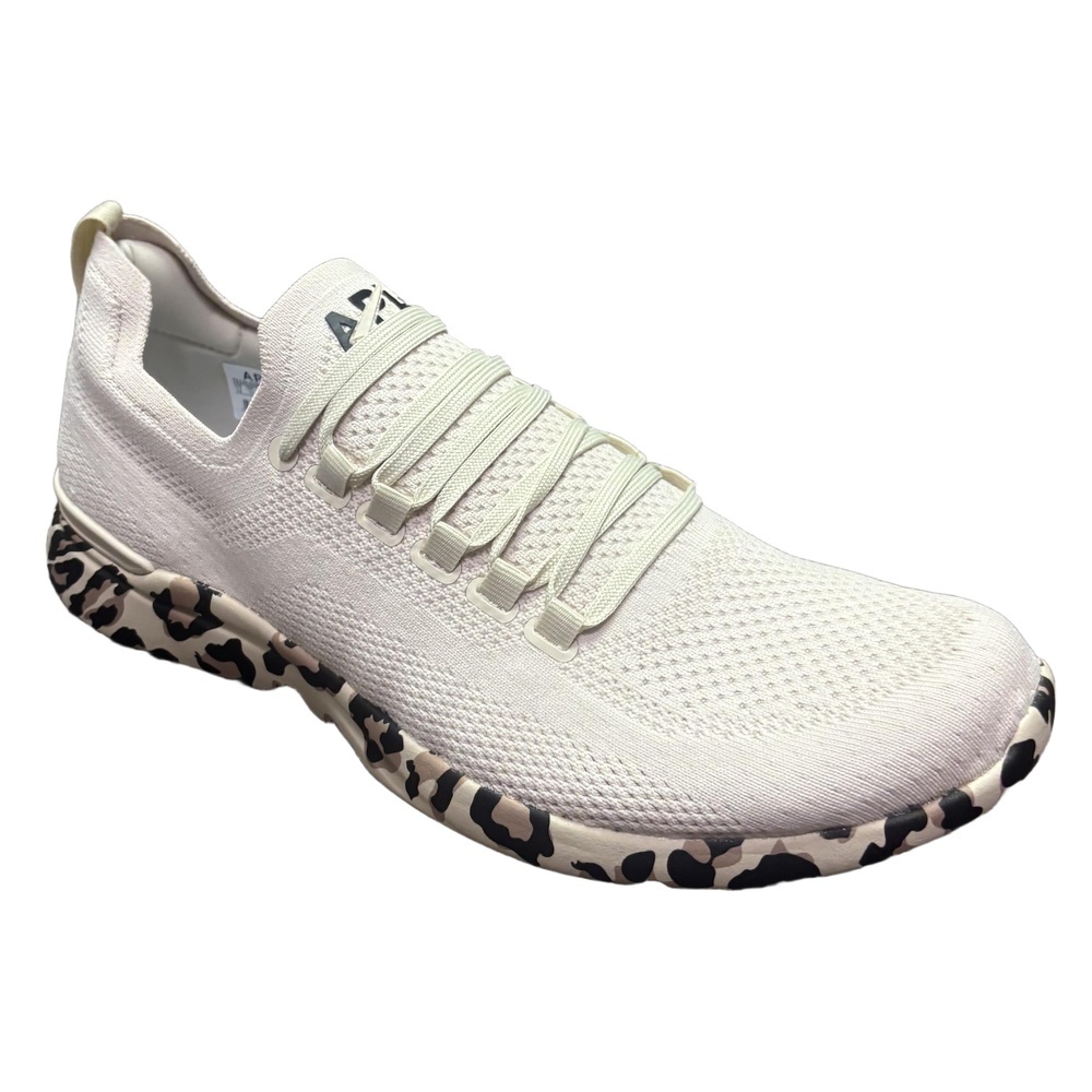 NWT APL TechLoom Breeze Parchment Leopard Knit Athletic Running Sneakers Mens 13
